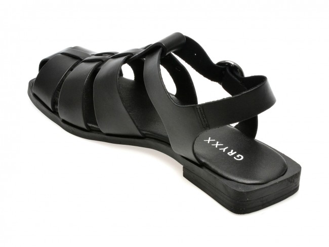 Sandale casual  GRYXX negre, 336801, din piele naturala