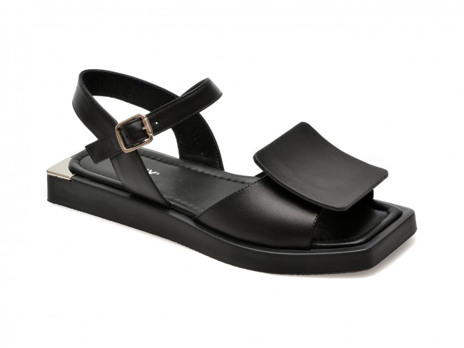 Sandale casual GRYXX negre, 426139, din piele naturala