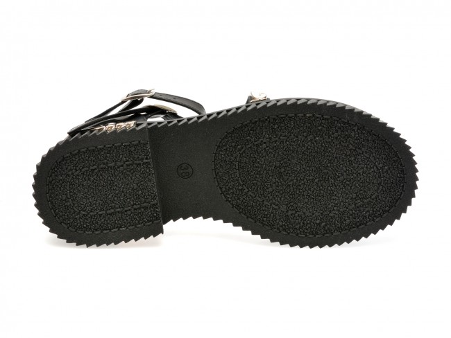 Sandale casual GRYXX negre, 484305, din piele naturala