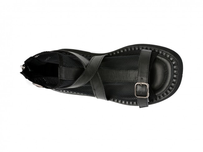 Sandale casual GRYXX negre, 801, din piele naturala