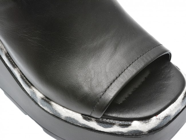 Sandale casual GRYXX negre, 96752, din piele naturala