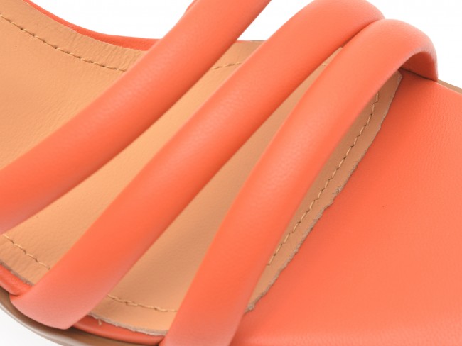 Sandale casual GRYXX portocalii, F59C10, din piele naturala