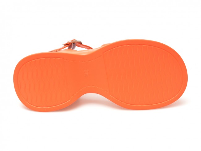 Sandale casual GRYXX portocalii, LX637, din piele naturala