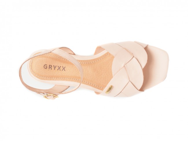 Sandale casual GRYXX roz, 356608, din piele naturala