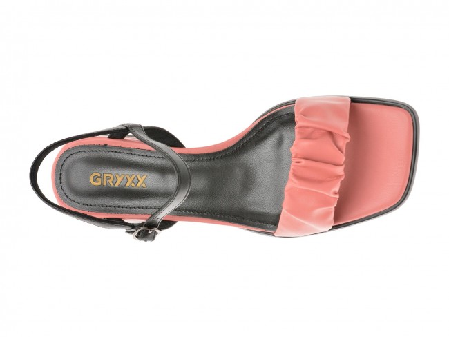Sandale casual GRYXX roz, UZ2070, din piele naturala