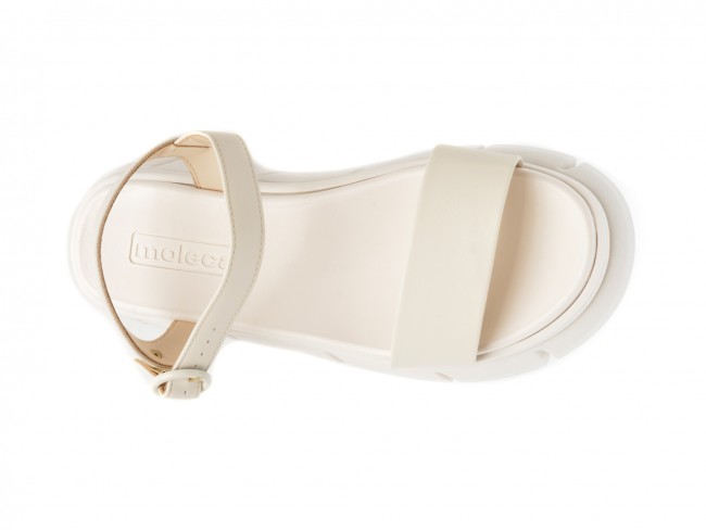 Sandale casual MOLECA albe, 5483102, din piele ecologica
