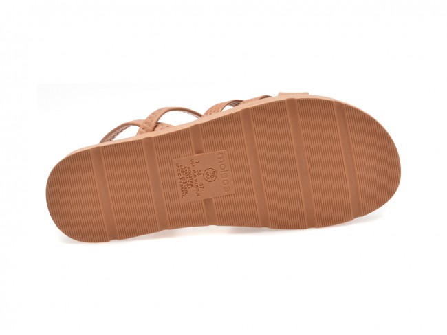 Sandale casual MOLECA nude, 5490102, din piele ecologica