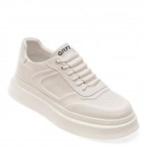 Pantofi casual GRYXX albi, 803, din piele naturala