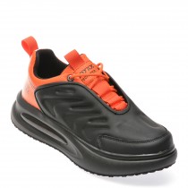 Pantofi casual GRYXX negri, K908, din piele ecologica