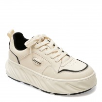 Pantofi sport GRYXX alb-negru, 23078, din piele naturala