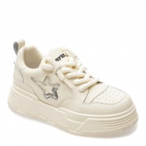 Pantofi sport GRYXX albi, 2309010, din piele naturala