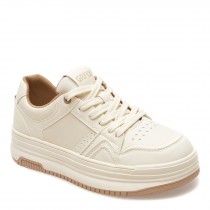 Pantofi sport GRYXX albi, 3A529, din piele naturala