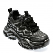 Pantofi sport GRYXX negri, 3732, din piele ecologica