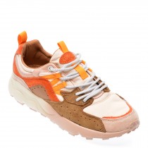 Pantofi sport GRYXX portocalii, 23Y001, din material textil si piele naturala