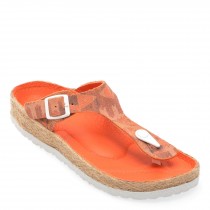 Papuci casual GRYXX portocalii, 700, din piele naturala