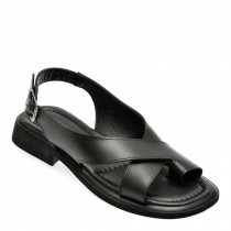 Sandale casual GRYXX negre, 1301206, din piele naturala
