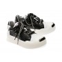 Pantofi casual GRYXX alb-negru, 10025, din piele naturala