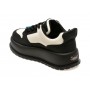 Pantofi sport GRYXX alb-negru, 3A7117, din piele naturala