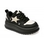 Pantofi sport GRYXX alb-negru, 3A711A, din piele naturala