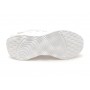 Pantofi sport GRYXX albi, 66022, din material textil si piele intoarsa