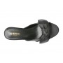 Papuci GRYXX negri, 7201, din piele ecologica