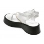 Sandale casual GRYXX albe, 471243, din piele naturala