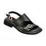 Sandale casual GRYXX negre, 1581019, din piele naturala