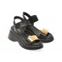 Sandale casual GRYXX negre, 1581061, din piele naturala