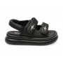 Sandale casual GRYXX negre, 23016, din piele ecologica