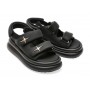 Sandale casual GRYXX negre, 23016, din piele ecologica