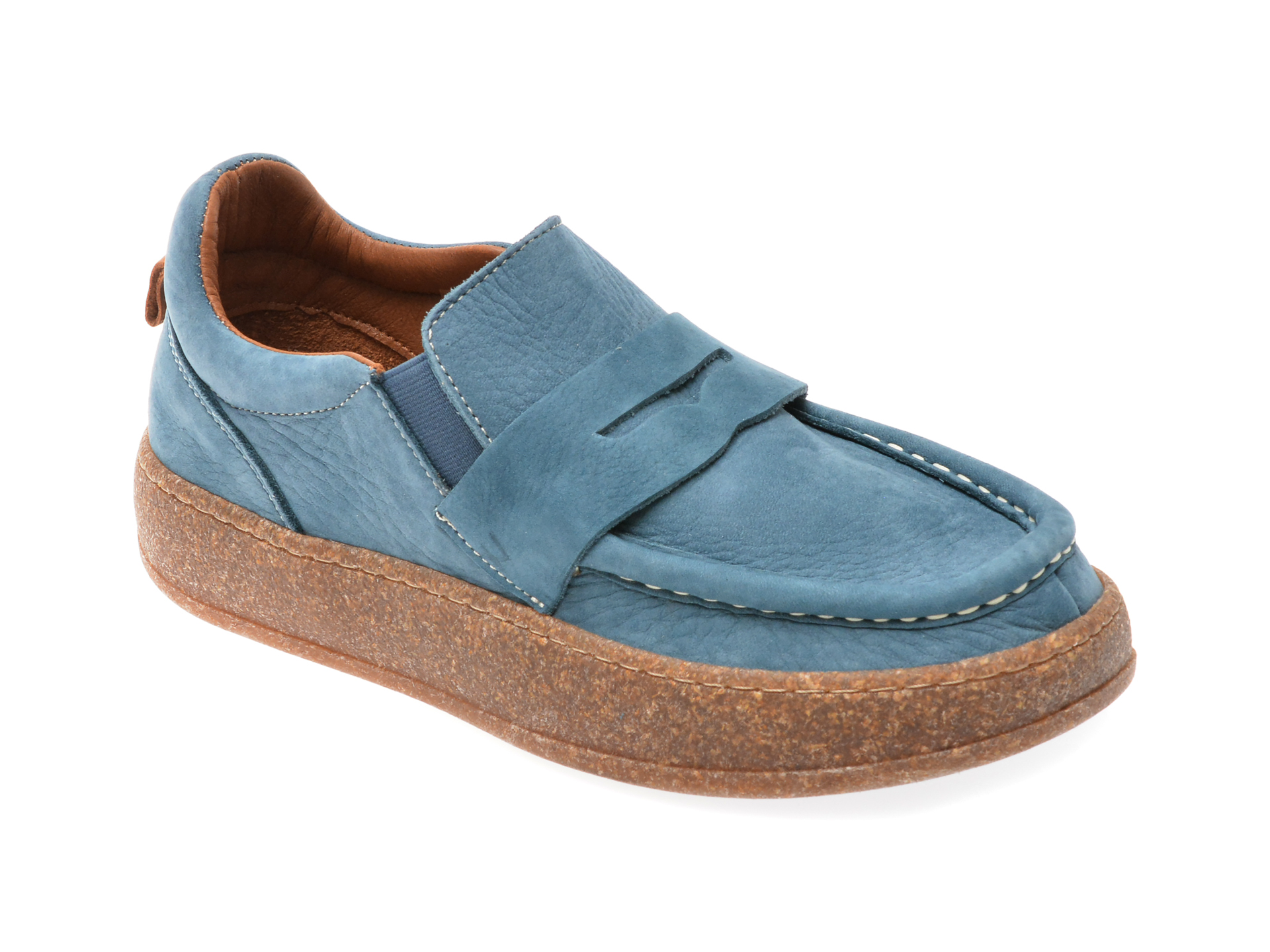 Mocasini casual GRYXX bleumarin, 600403, din nabuc