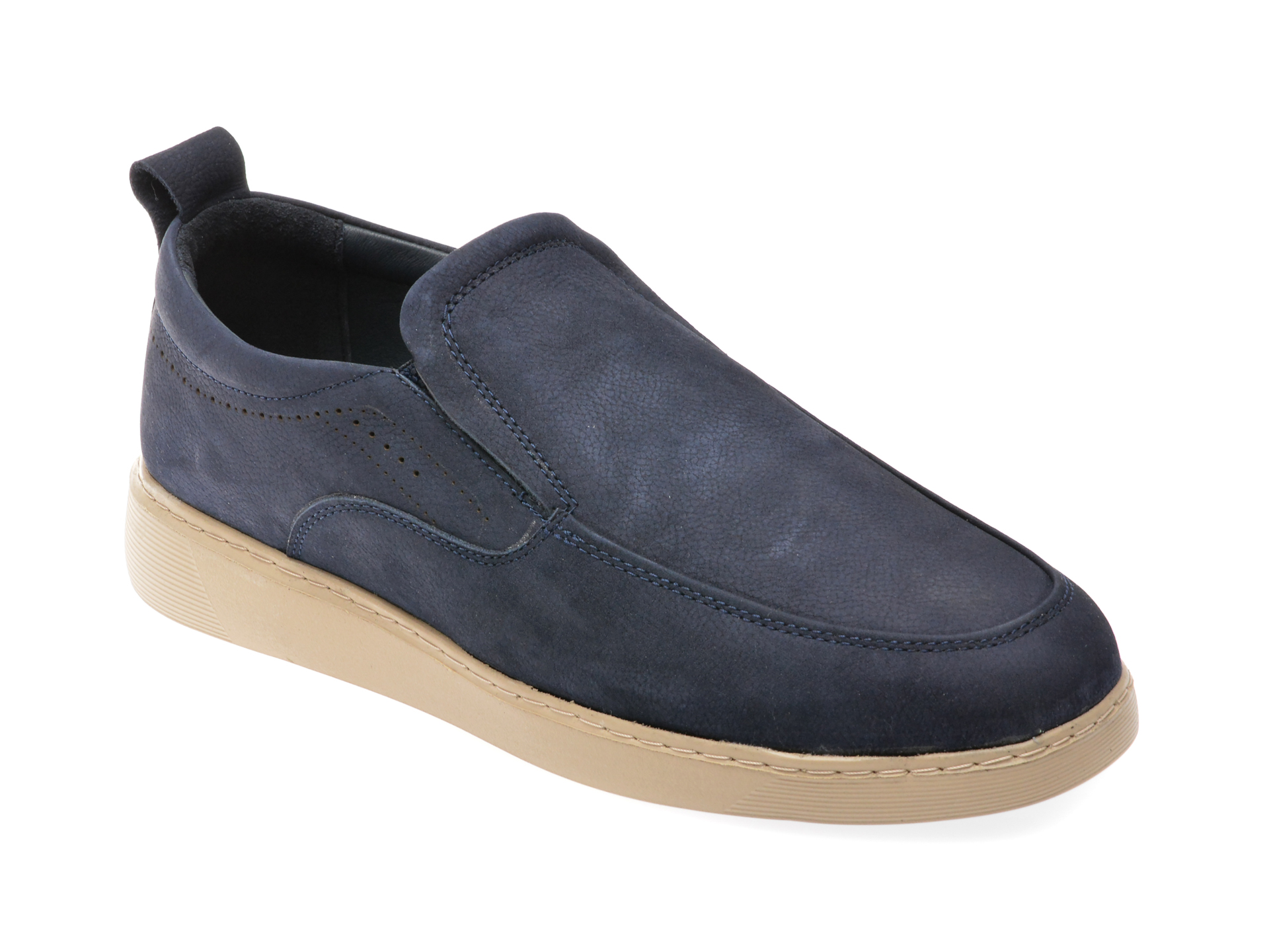 Mocasini casual GRYXX bleumarin, M7526, din nabuc