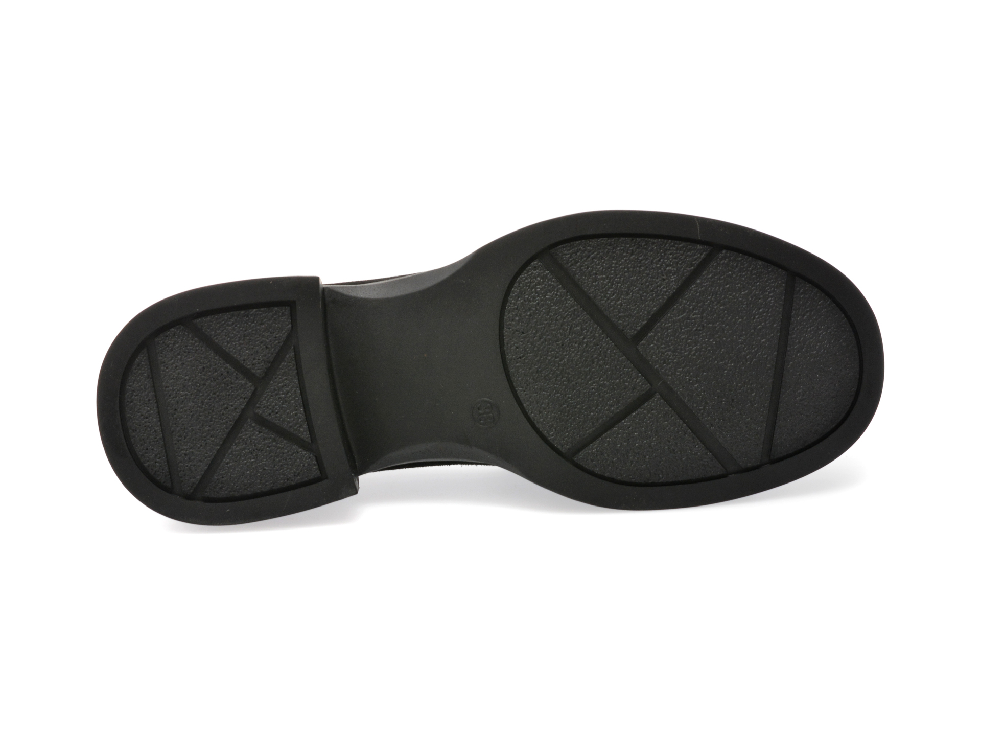 Mocasini casual GRYXX negri, G23, din piele intoarsa