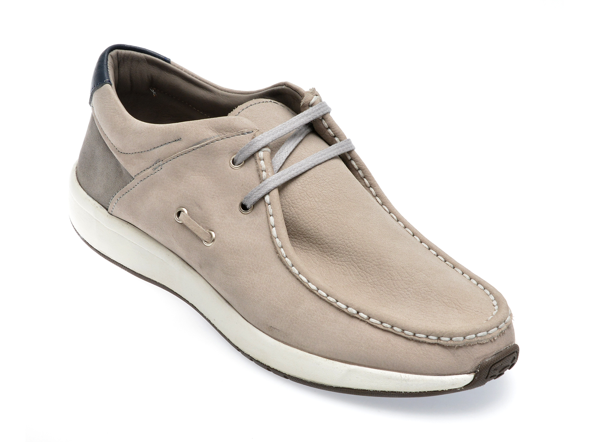 Mocasini GRYXX gri, M6921, din nabuc