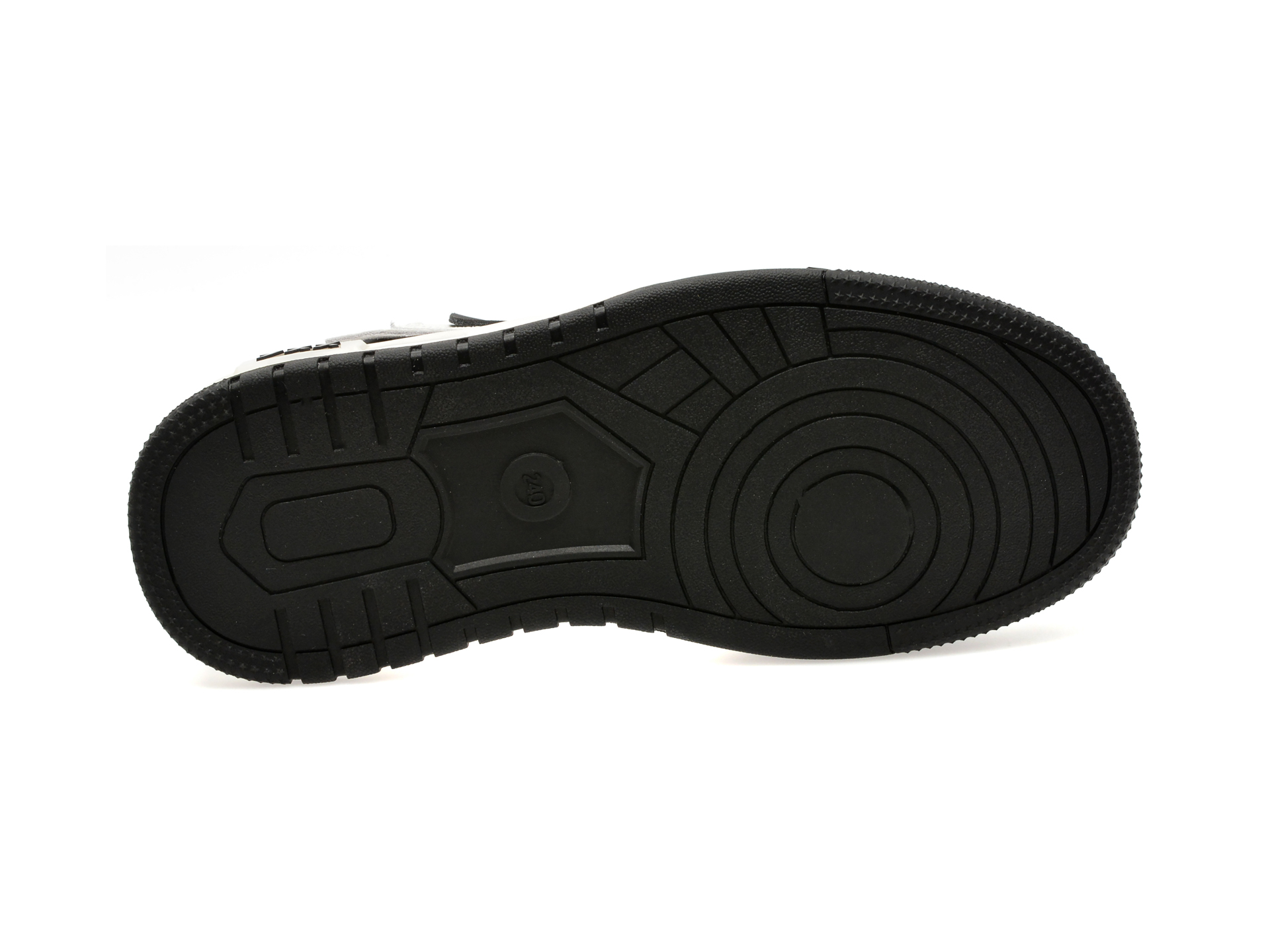 Pantofi casual GRYXX alb-negru, 23599, din piele naturala