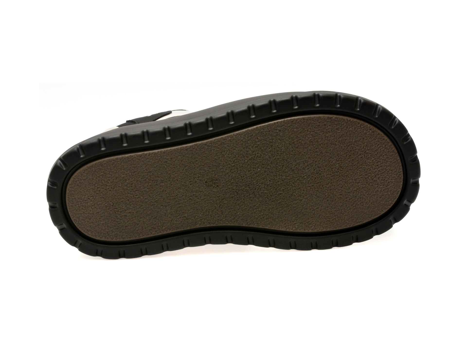 Pantofi casual GRYXX alb-negru, 3A711A, din piele naturala
