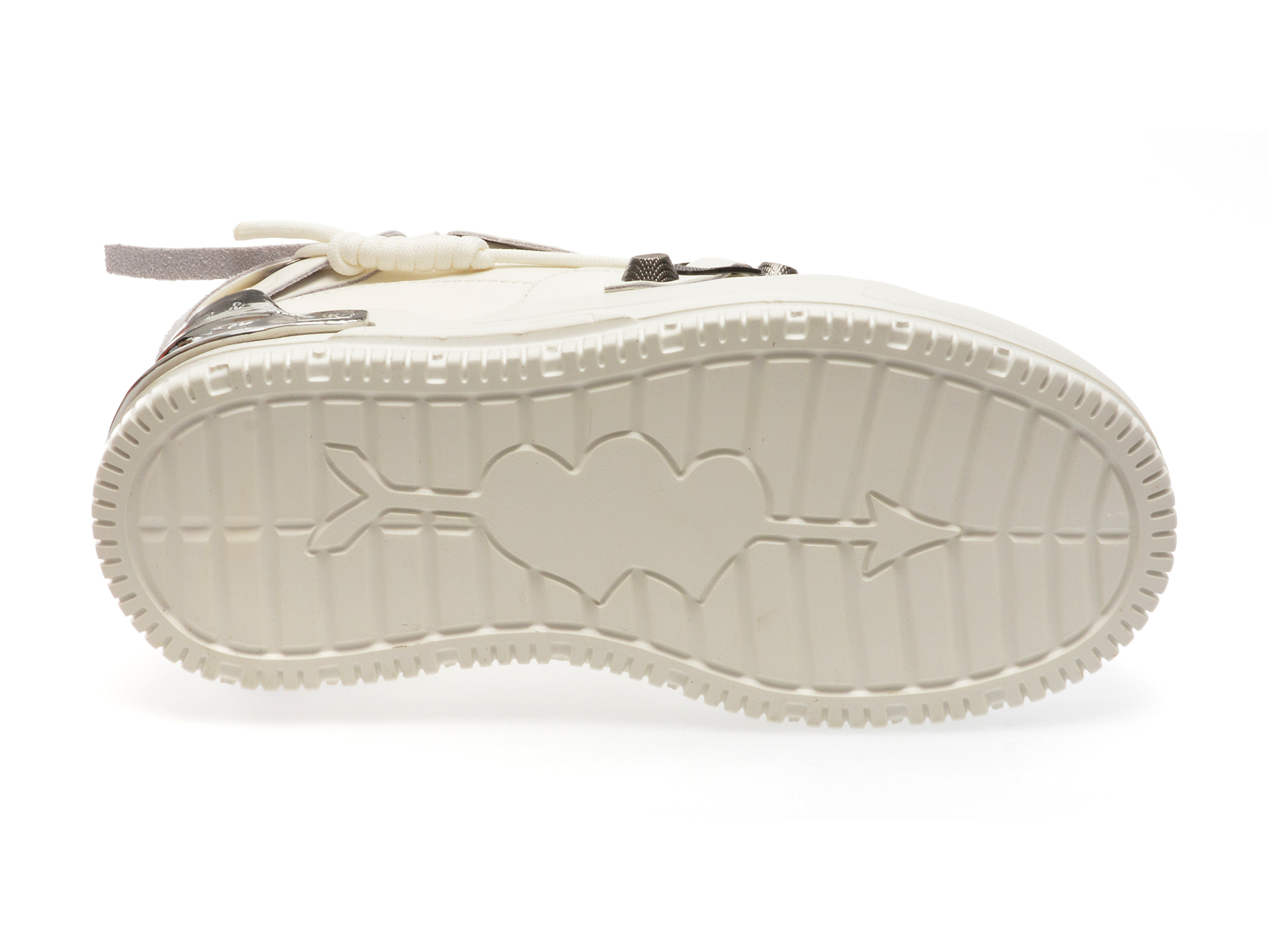 Pantofi casual GRYXX albi, 80251, din piele naturala