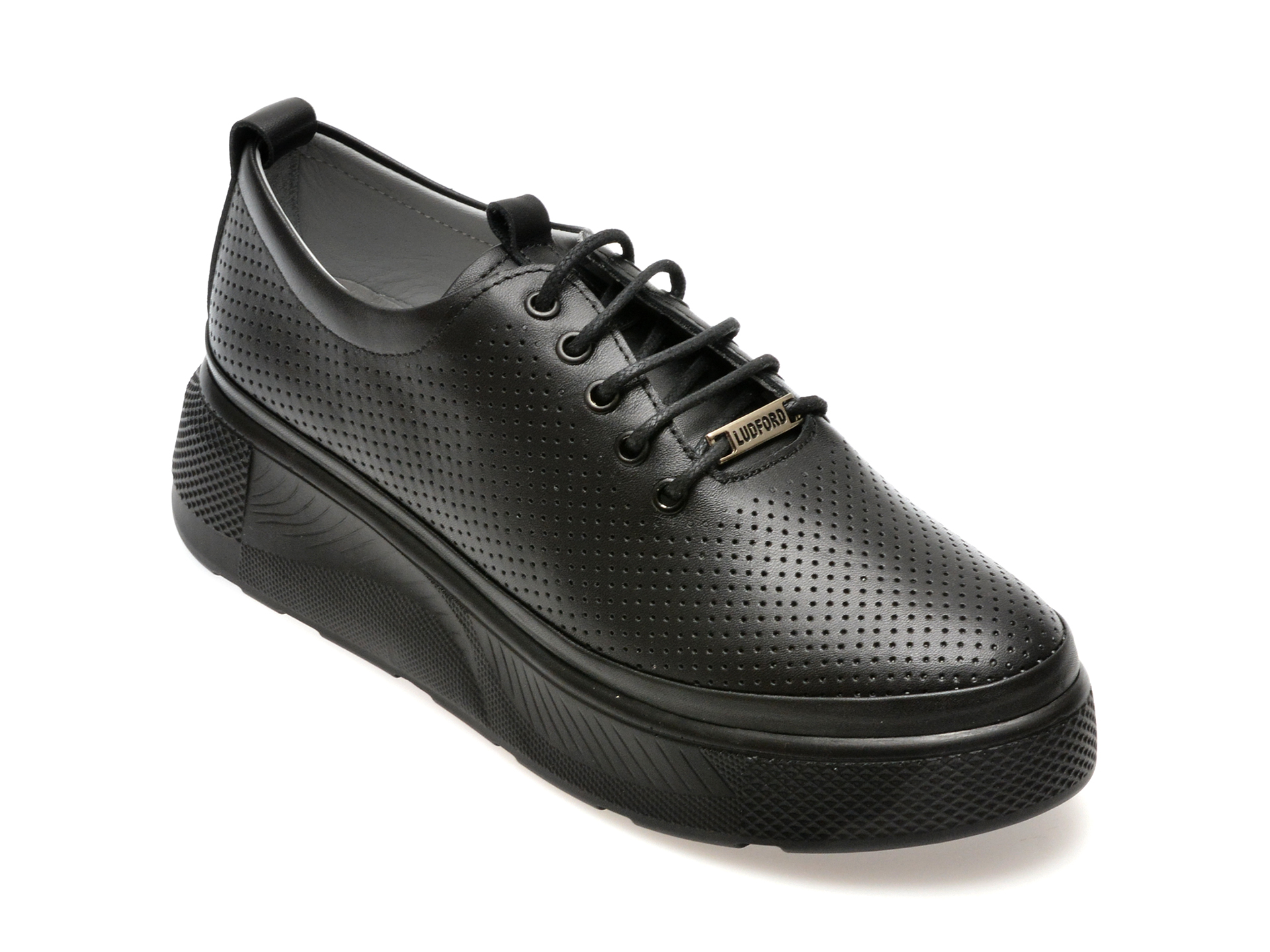 Pantofi casual GRYXX negri, 381786, din piele naturala