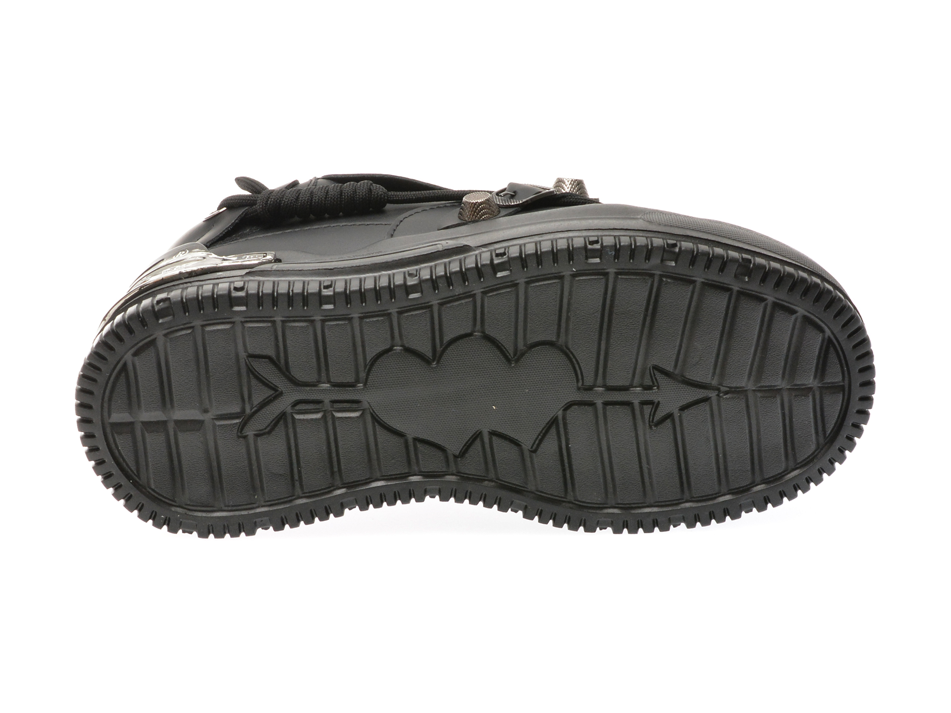 Pantofi casual GRYXX negri, 80251, din piele naturala