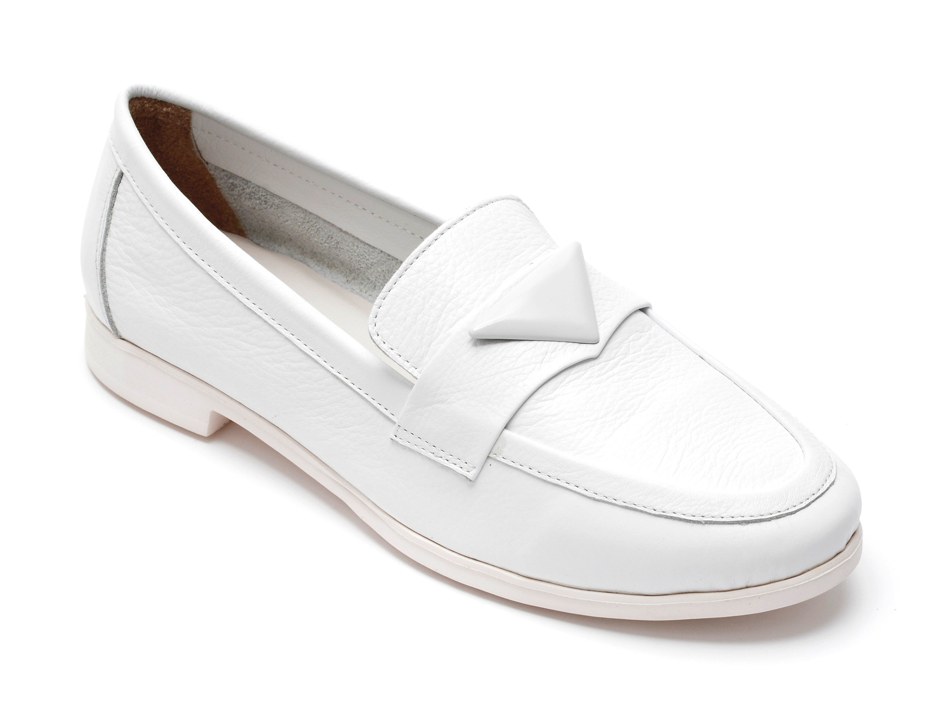 Pantofi FLAVIA PASSINI albi, 981, din piele naturala