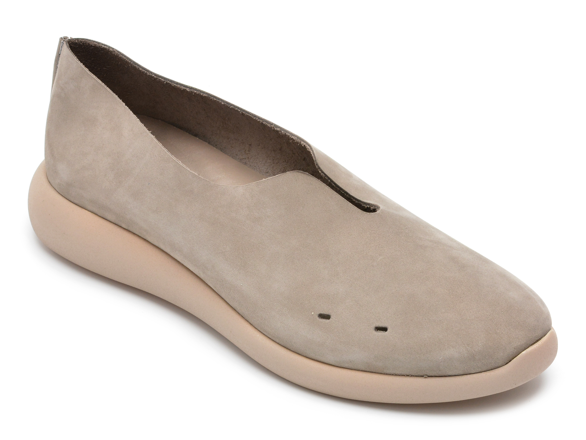 Pantofi FLAVIA PASSINI gri, 10237, din nabuc Femei 2023-05-28