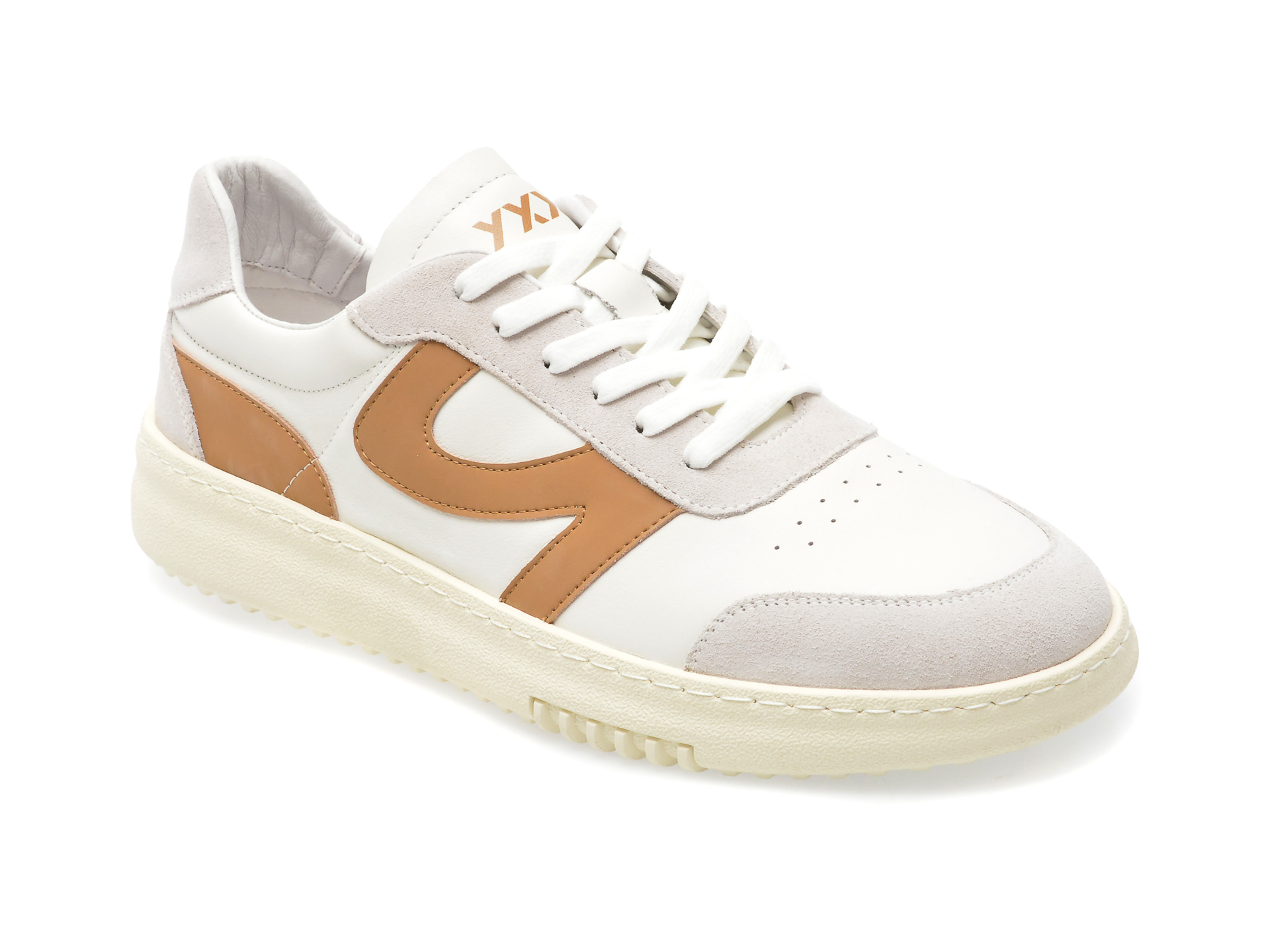Pantofi GRYXX albi, 3031, din piele naturala /barbati/pantofi