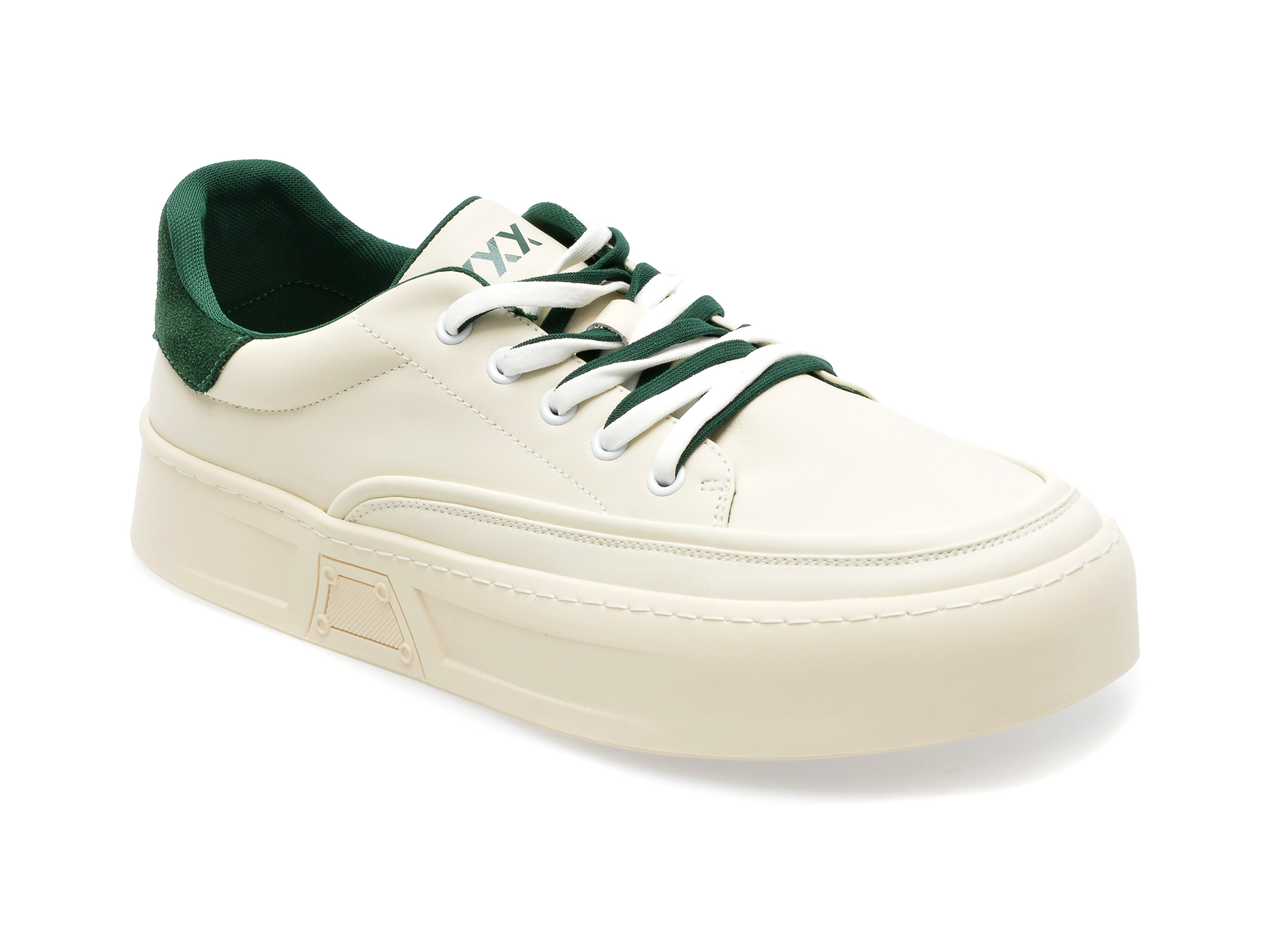 Pantofi GRYXX albi, F066, din piele naturala /barbati/pantofi