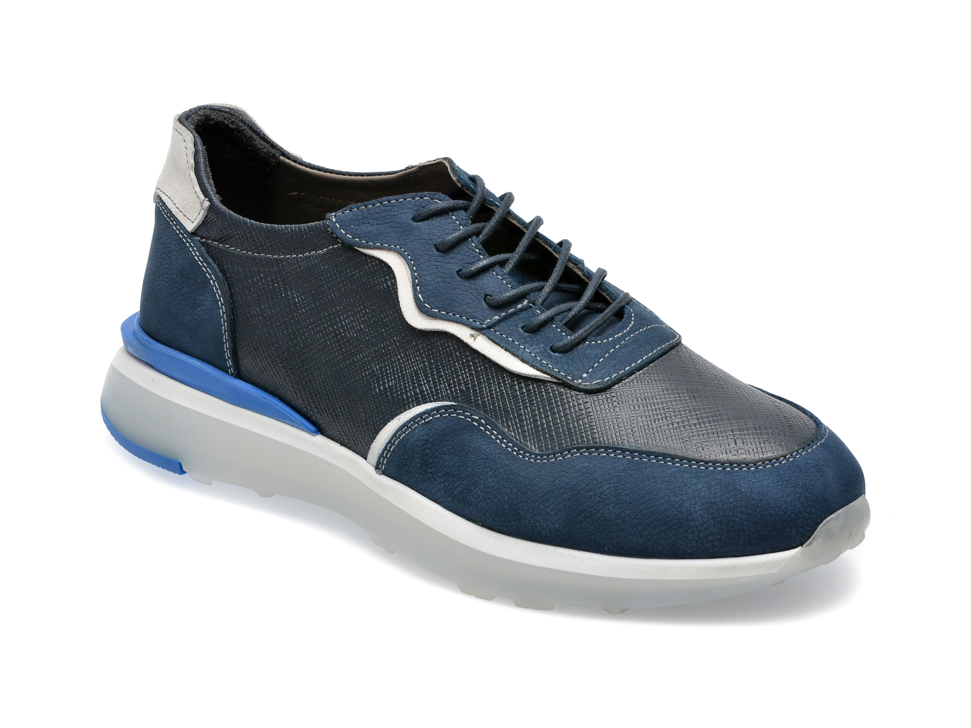 Pantofi GRYXX bleumarin, M6834, din piele naturala /barbati/pantofi