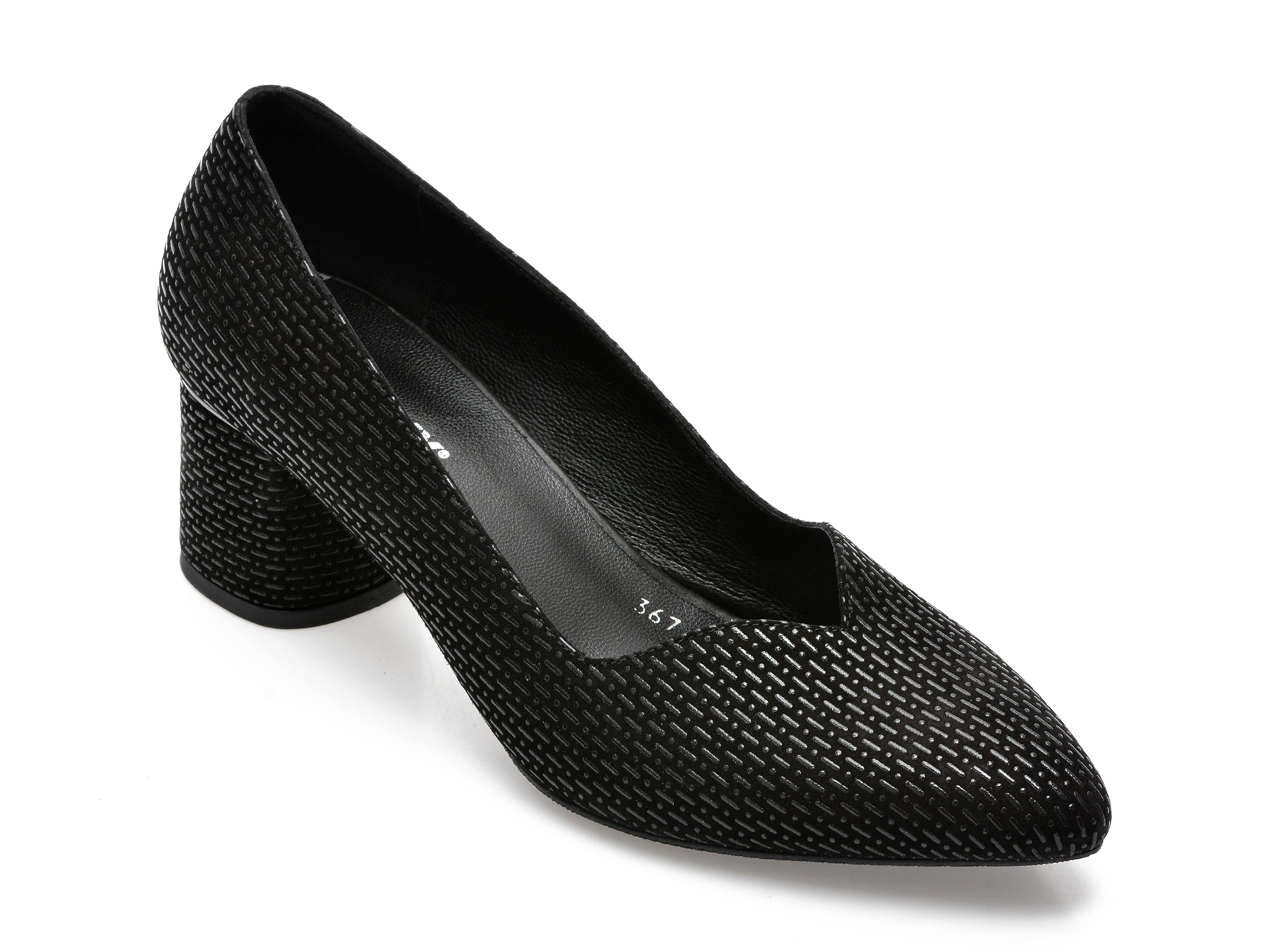 Pantofi GRYXX negri, 3671262, din piele intoarsa /femei/pantofi