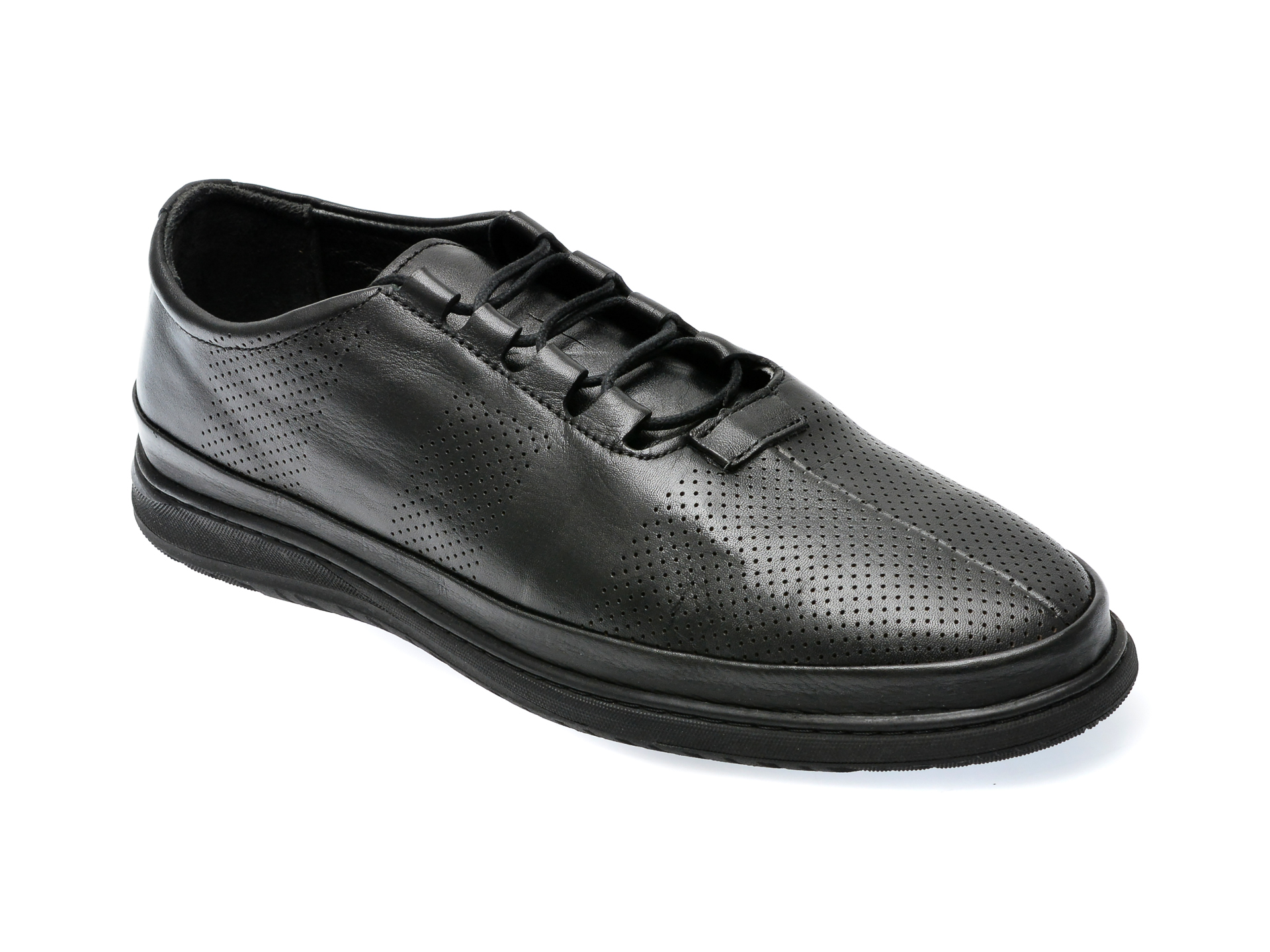 Pantofi GRYXX negri, M6895, din piele naturala /barbati/pantofi