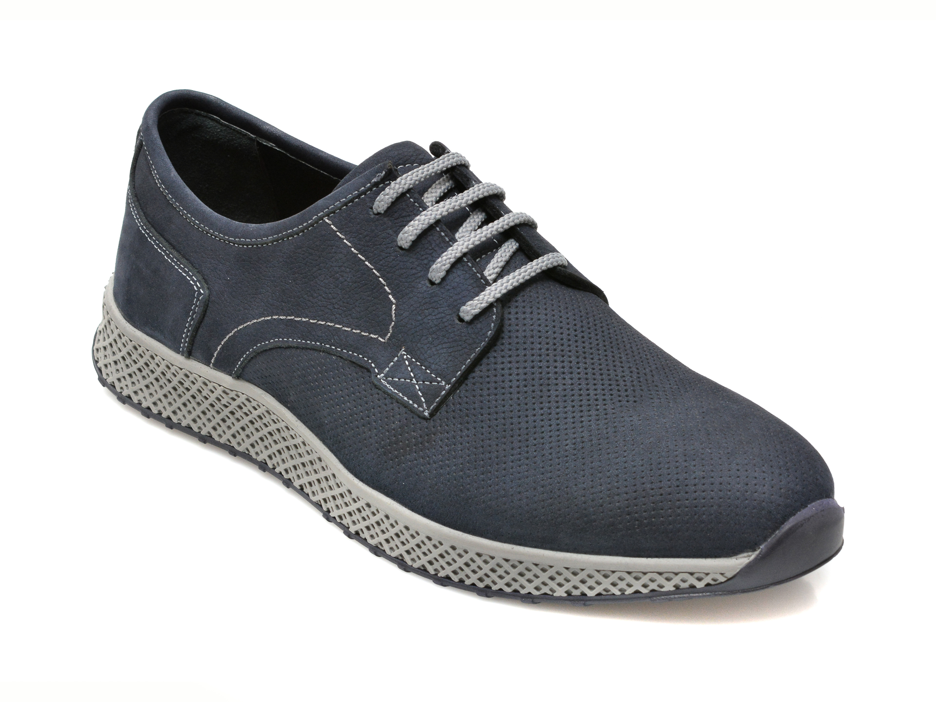 Pantofi OTTER bleumarin, 911322, din nabuc