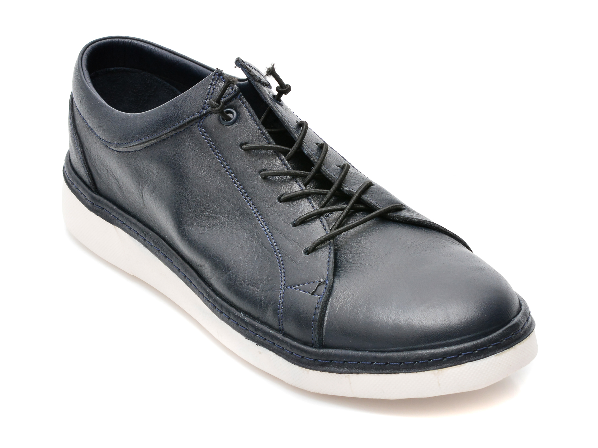 Pantofi OTTER bleumarin, M6345, din piele naturala