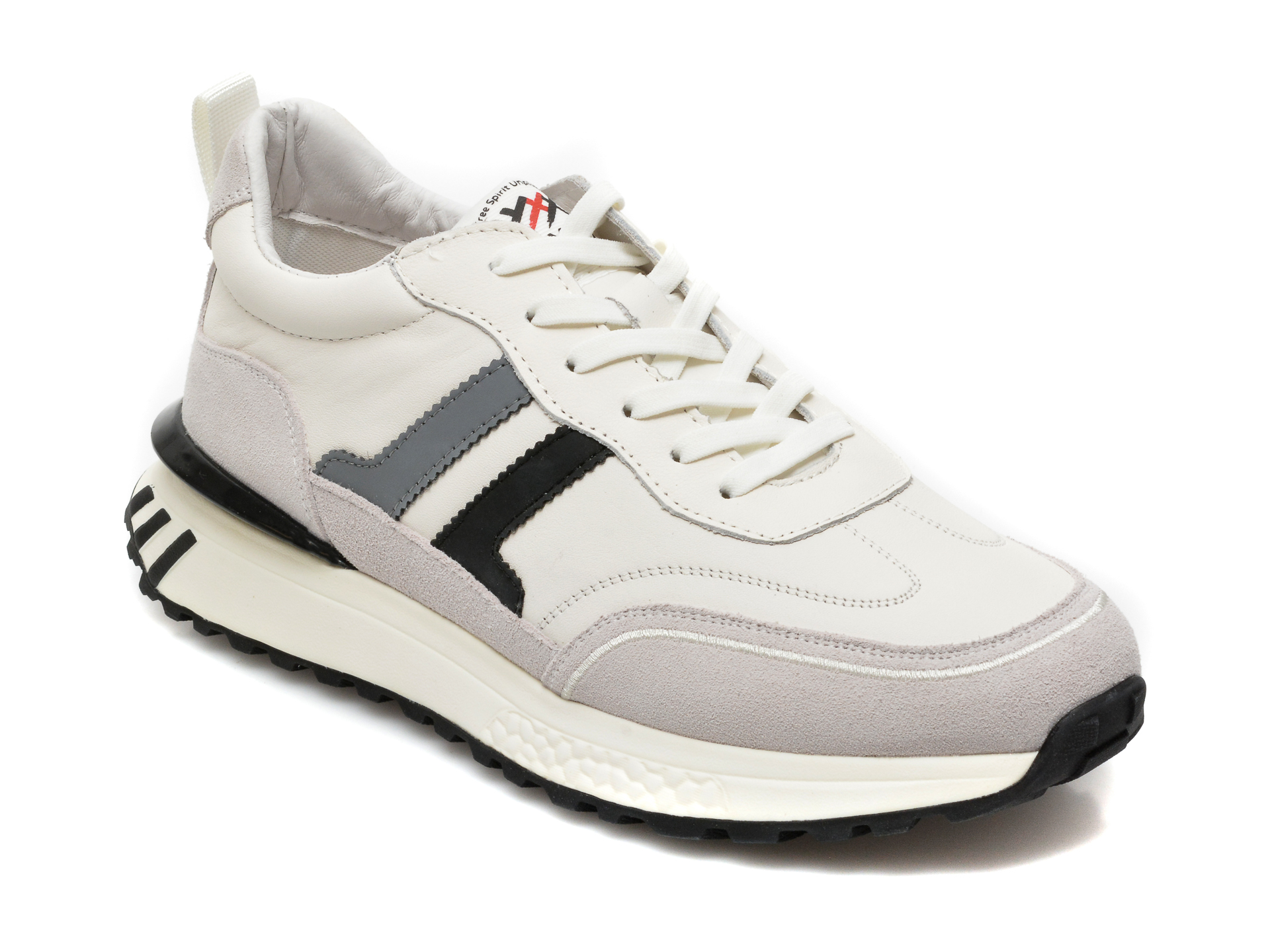 Pantofi sport GRYXX albi, 20876, din piele naturala