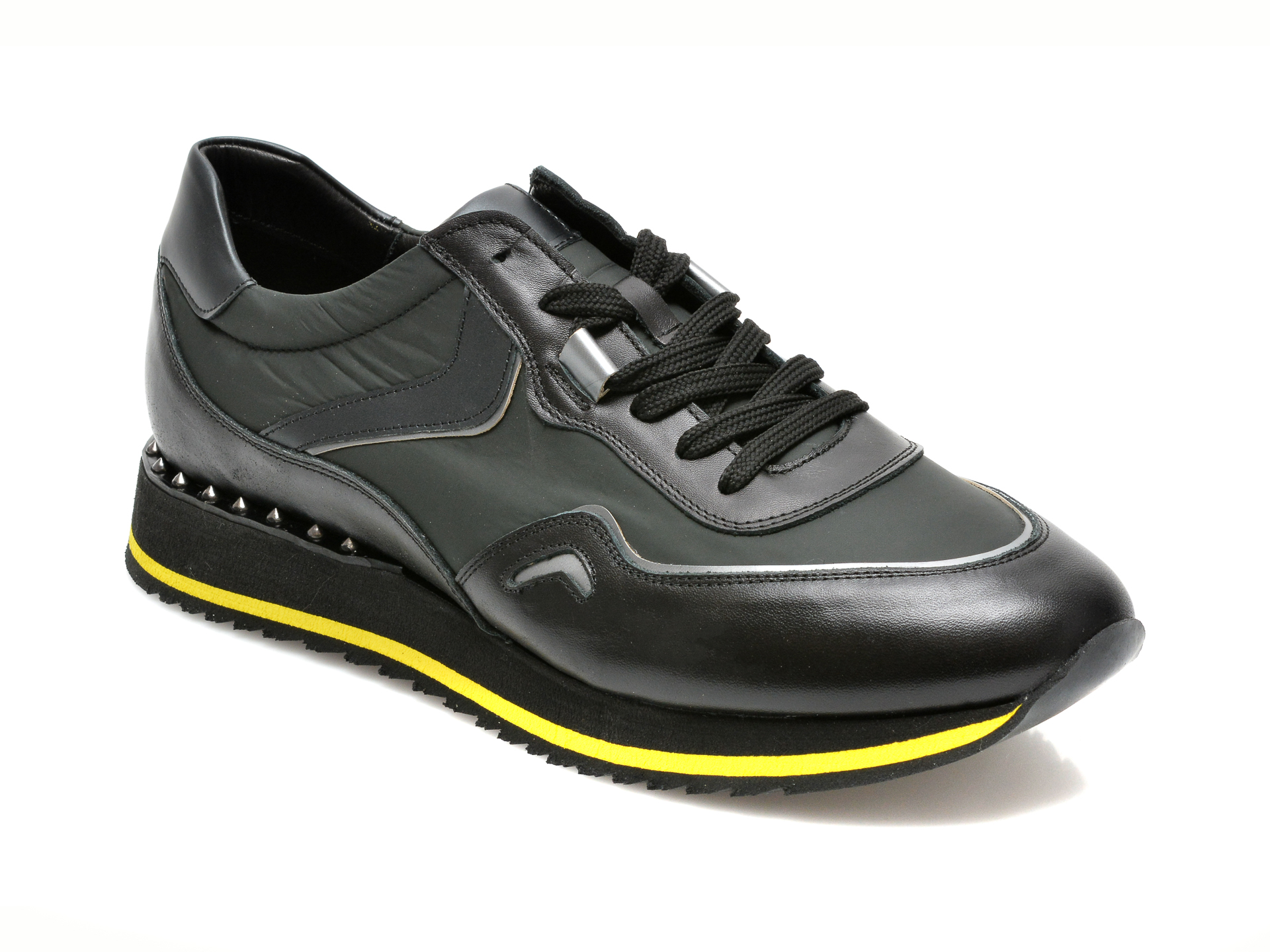 Pantofi sport GRYXX negri, 250041, din material textil si piele naturala
